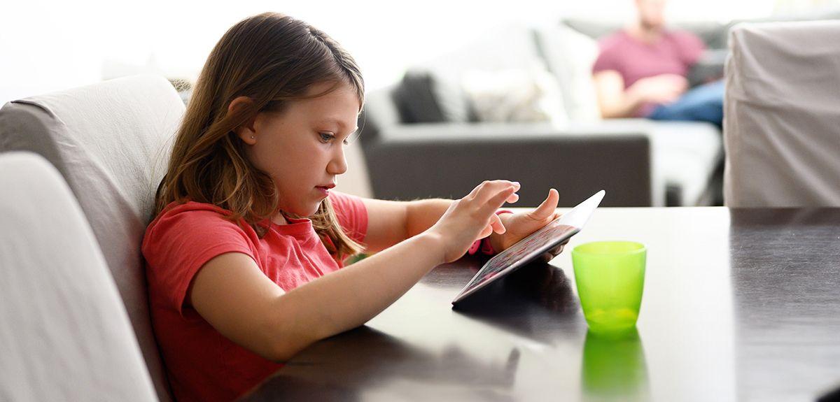 Girl with iPad