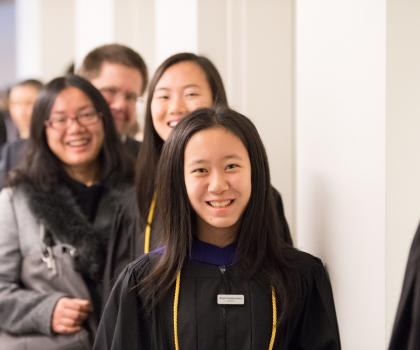 students smiling