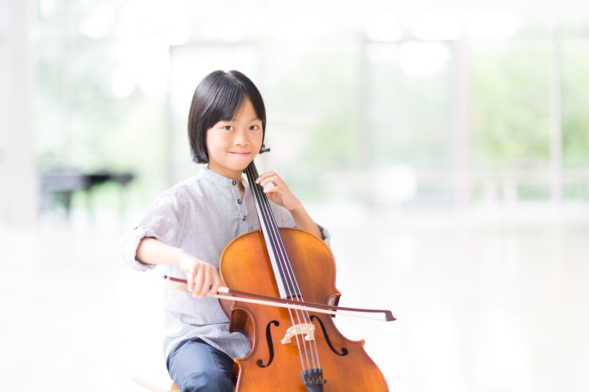 Girl playing cello